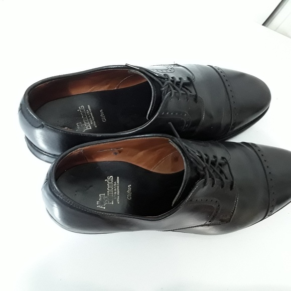 Allen Edmonds Clifton Black Captoe Oxford Shoes - Picture 5 of 7